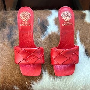 Vince Camuto red heels